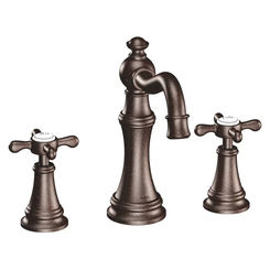 Click here to see Moen TS42114ORB Moen TS42114ORB Weymouth Two-Handle High Arc Bathroom Faucet, Oil Rubbed Bronze