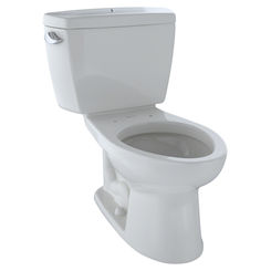 Click here to see Toto CST744SGB#01 TOTO Drake Two-Piece Elongated 1.6 GPF Toilet with CeFiONtect and Bolt Down Tank Lid, Cotton White - CST744SGB#01