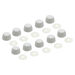 Click here to see Toto THU098#01 Toto THU098#01 Cotton White Bolt Cap Set (10 Caps and 10 Bases) - Part