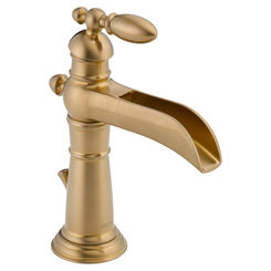 Click here to see Delta 554LF-CZ Delta 554LF-CZ Victorian Single Handle Channel Bathroom Faucet, Champagne Bronze