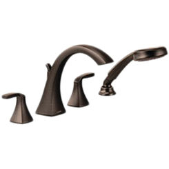 Click here to see Moen T694ORB Moen T694ORB Voss Series Roman Tub Trim with Hand Shower (Oil-Rubbed Bronze)