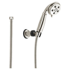 Click here to see Delta 55433-PN Delta 55433-PN H2Okinetic 3-Setting Adjustable Wall Mount Hand Shower, Polished Nickel