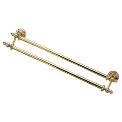 Click here to see Delta 75224-PB Delta 75224 Victorian 24 inch Double Towel Bar in Polished Brass Finish