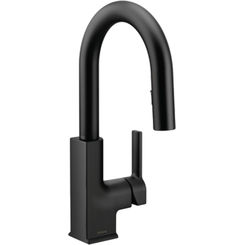 Moen S5530BL Sip Modern One-Handle High Arc Beverage Faucet, Matte Black