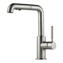 Click here to see Brizo 63220LF-SS Brizo 63220LF-SS Solna Pull-Out Spray Kitchen Faucet with Diamond Seal Technology, Stainless