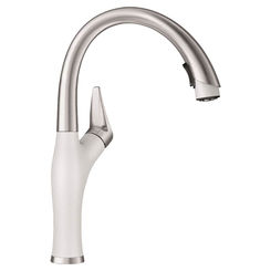 Click here to see Blanco 442036 Blanco 442036 Stainless/White Artona Pull-Down Kitchen Faucet, 1.5 GPM