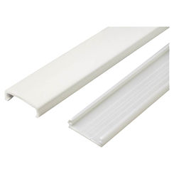 White Wiremold NMW2D Nonmetallic Single Gang Raceway Outlet Kit