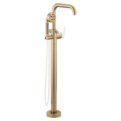Click here to see Brizo T70135-GLLHP Brizo T70135-GLLHP Luxe Gold Less Handle Freestanding Tub Filler Trim Less Handle