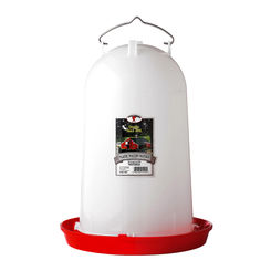 Click here to see Miller Mfg 7906 Miller 7906 Heavy Duty Transparent Poultry Waterer, 3 gal Capacity, 12 in Dia X 16 in H
