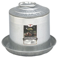 Click here to see Miller Mfg 9832 Miller 9832 Double Wall Heavy Duty Poultry Fountain, 2 gal Capacity, 12-1/4 in Dia X 10-3/4 in H