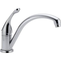 Click here to see Delta 141-DST Delta 141-DST Collins Single Handle Kitchen Faucet in Chrome Finish