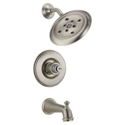 Click here to see Delta T14455-SSH2OLHP Delta T14455-SSH2OLHP Monitor 14 Series H2Okinetic Tub & Shower Trim (Less Handle) - Stainless