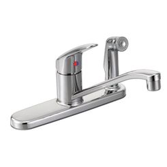 Click here to see Cleveland Faucet CA40515 Moen CFG CA40515 Cornerstone 1-Handle Kitchen Faucet w/ Side Spray (Chrome)