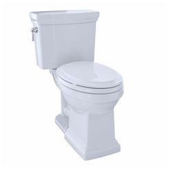 Click here to see Toto CST404CEFG#01 TOTO Promenade II Two-Piece Elongated Toilet , 1.28 GPF, Cotton White - CST404CEFG#01