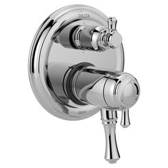 Click here to see Delta T27T997 Delta T27T997 Traditional 2-Handle TempAssure 17T Series Valve Trim w/ 6-Function Integrated Diverter, Chrome