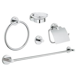 Click here to see Grohe 40344001 Grohe 40344001 Essentials Master Bathroom Accessory Kit, Starlight Chrome
