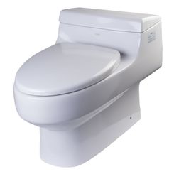 Click here to see Eago TB352 EAGO TB352 One Piece Elongated Toilet - White
