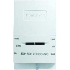 Click here to see Honeywell T834N1002 Honeywell T834N1002 1 Heat / 1 Cool Stage Digital Round Thermostat