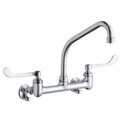 Click here to see Elkay LK940HA08T6S Elkay LK940HA08T6S  Wall-Mounted Commercial Faucet