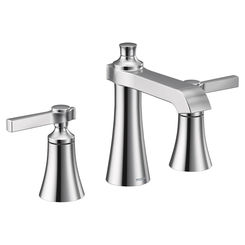 Click here to see Moen TS6984 Moen TS6984 Flara Two Handle Widespread Lavatory Faucet, 1.2 GPM - Chrome