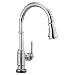 Click here to see Delta 9190T-DST Delta 9190T-DST Broderick One Hande Pulldown Kitchen Faucet w/ Touch2O, Chrome