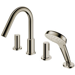Click here to see Toto TBG11202U#BN TOTO GF Two-Handle Deck-Mount Roman Tub Filler Trim with Handshower, Brushed Nickel -TBG11202U#BN