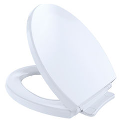Click here to see Toto SS113#01 TOTO SoftClose Slow Close Round Toilet Seat and Lid,Cotton White - SS113#01