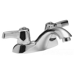 Click here to see Delta 21C138 Delta 21C138 Tech 2-Handle Cast Centerset Lavatory Faucet, Self Close Hooded Lever, No Pop-Up Hole, VR Aerator, Chrome