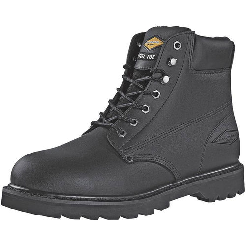 Diamondback 655SS-11 Work Boot, 11 in, Unisex, Black, Action Leather