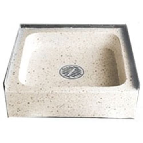 FLORESTONE TERRAZZO 20323212 32"x32"x12" MOP RECEPTOR REAR FLANGE