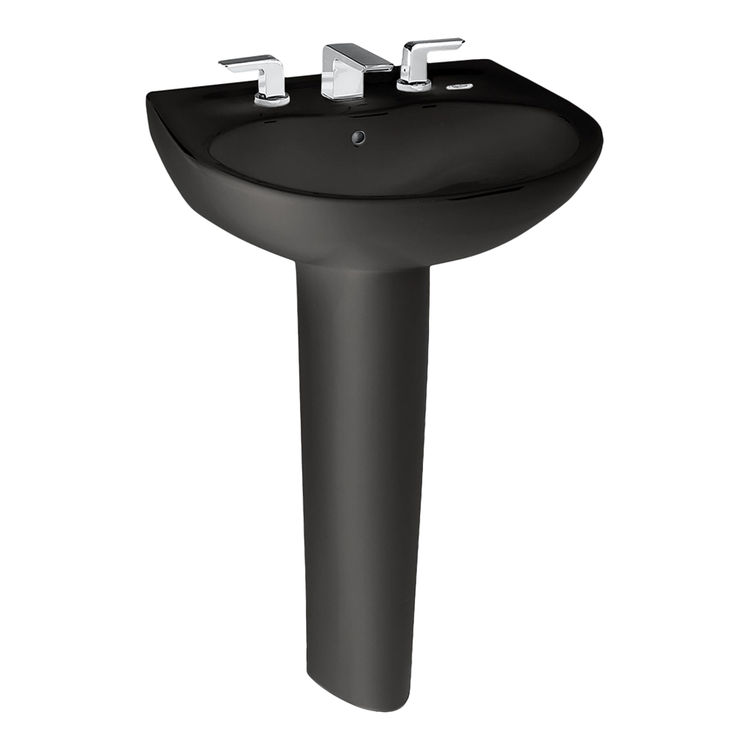 Toto LPT241 Ebony Supreme Pedestal Lavatory Single