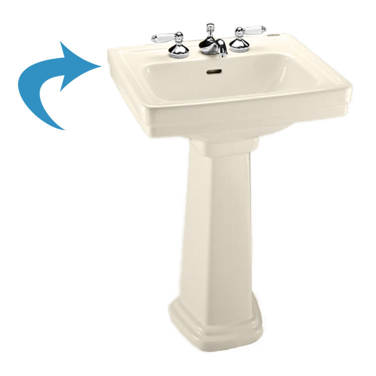 Toto LT532#12 Toto LT532#12 Sedona Beige Promenade Pedestal Lavatory, Sink Only Single Hole