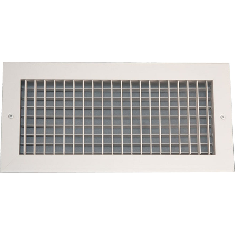 12X6 White Vent Cover (Stamped Steel One Piece Frame) Shoemaker 9330 Series