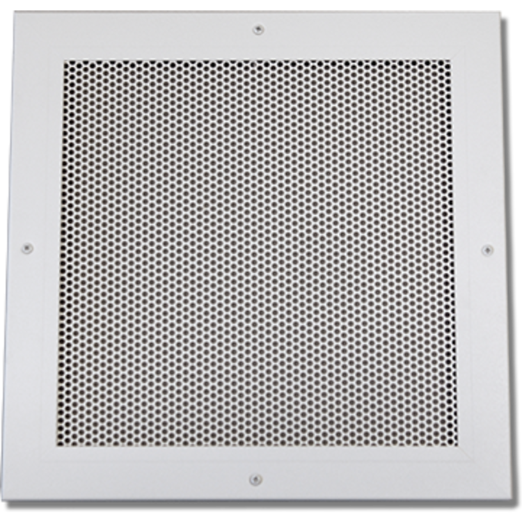 Shoemaker 700-600P-12X12 12x12 Soft White Perforated Return Air Grille in T-Bar Panel (Aluminum) - Shoemaker 700-600P