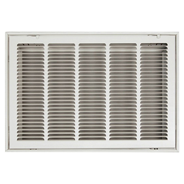 View 2 of Shoemaker FG1-30X36 30x36 Soft White Stamped Face 1-inch Filter Grille (Steel) - Shoemaker FG1