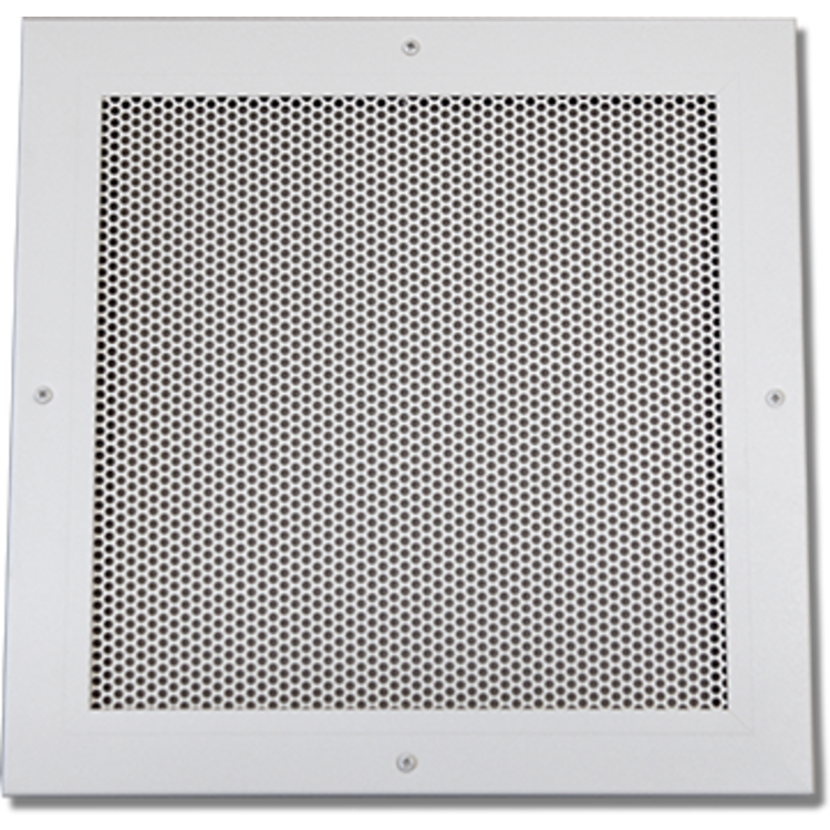 Shoemaker 700-600P-16X16-8 16X16-8 Soft White Perforated Return Air Grille in T-Bar Panel (Aluminum) - Shoemaker 700-600P