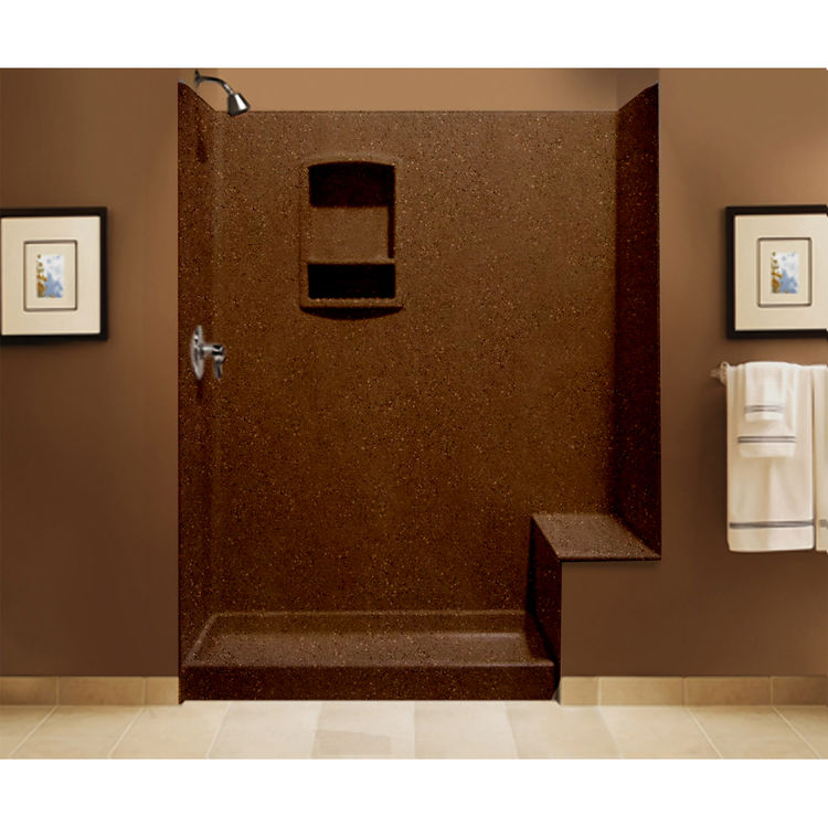 Swanstone BK326072123 Acorn Shower Wall Kit With Floor, Wall,