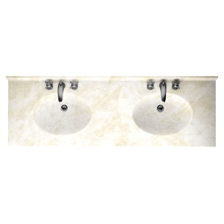 Swanstone CH022732B.125 Swanstone CH2B2273-125 Chesapeake Cloud White Vanity Top