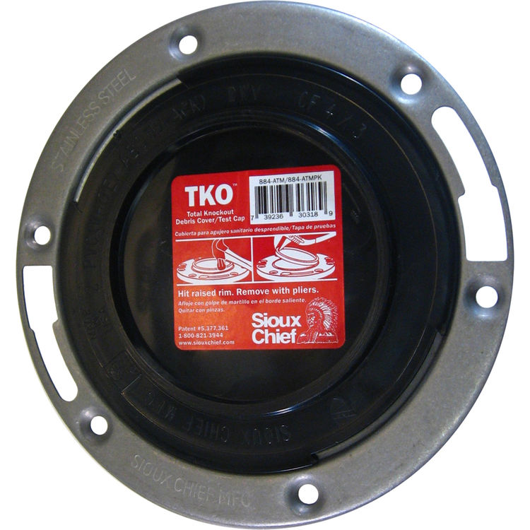 3 Closet Flange Knock Out Tko With Plastic Ring Abs Plumbersstock