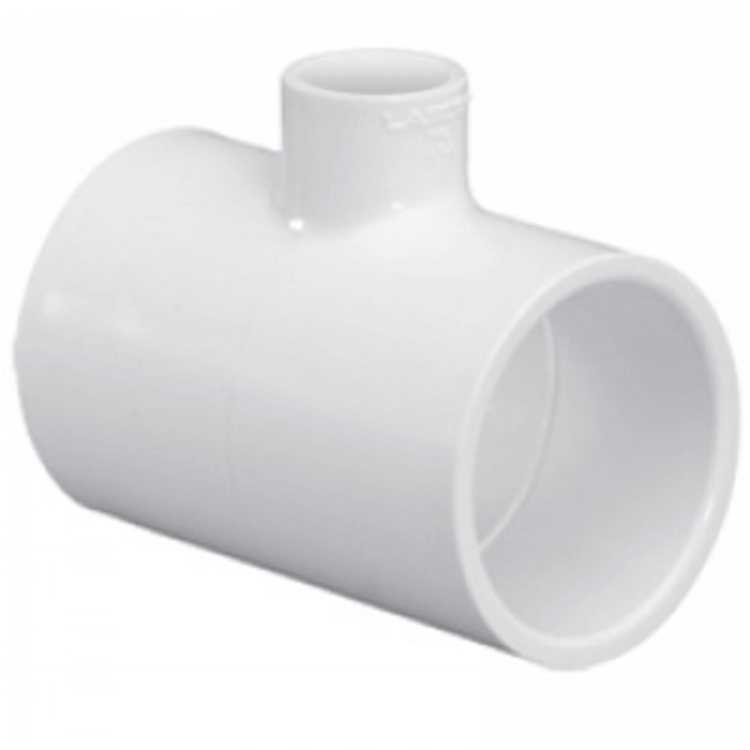 Schedule 40 PVC 3/4x3/4x1/2 Inch Tee (Slip x Slip x Slip)