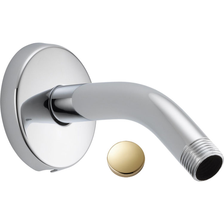 Delta U4993PB Polished Brass Shower Arm And Flange PlumbersStock