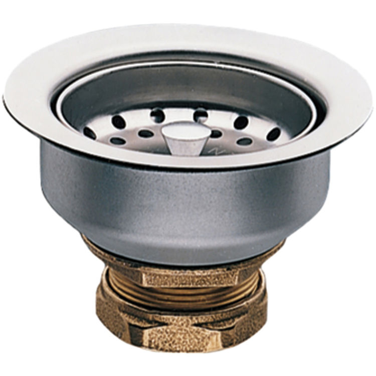 Moen 22036 Stainless Steel Kitchen Sink Strainer w/ Drain Assembly, 3-1/2