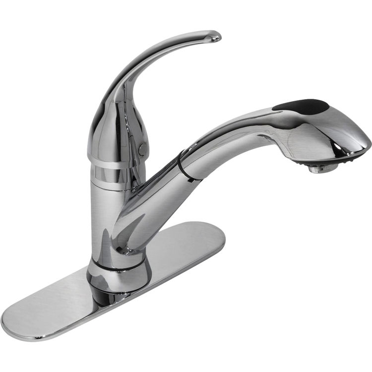 Symmons S-2610-STS Symmons S-2610 Stainless Steel Vella Series Single Handle Kitchen Faucet