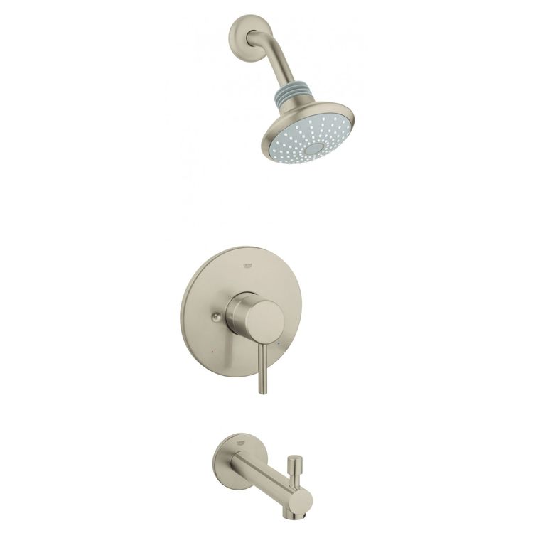 Grohe 35 009001 Concetto Pressure Balance Tub/Shower Trim with Lever Handle 