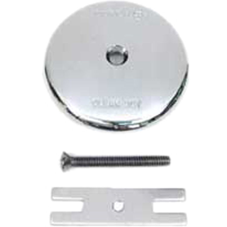 Watco 18001-WH Watco 18001-WH White Single-Hole Overflow Plate Kit