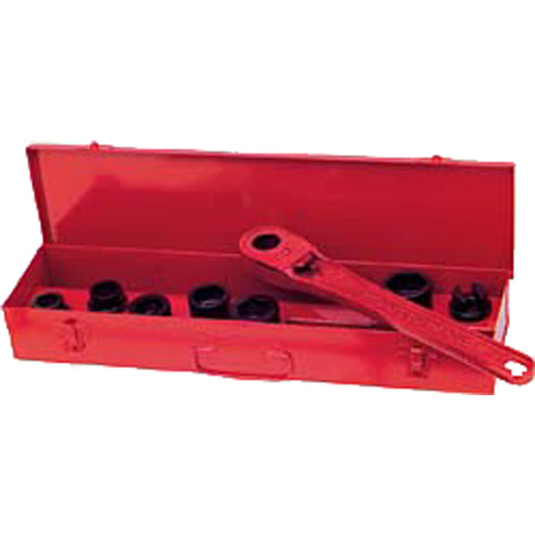 Reed L515 Reed Manufacturing L515 Ratchet Wrench Handle For Thru-Bolt Sockets W/7 Sockets