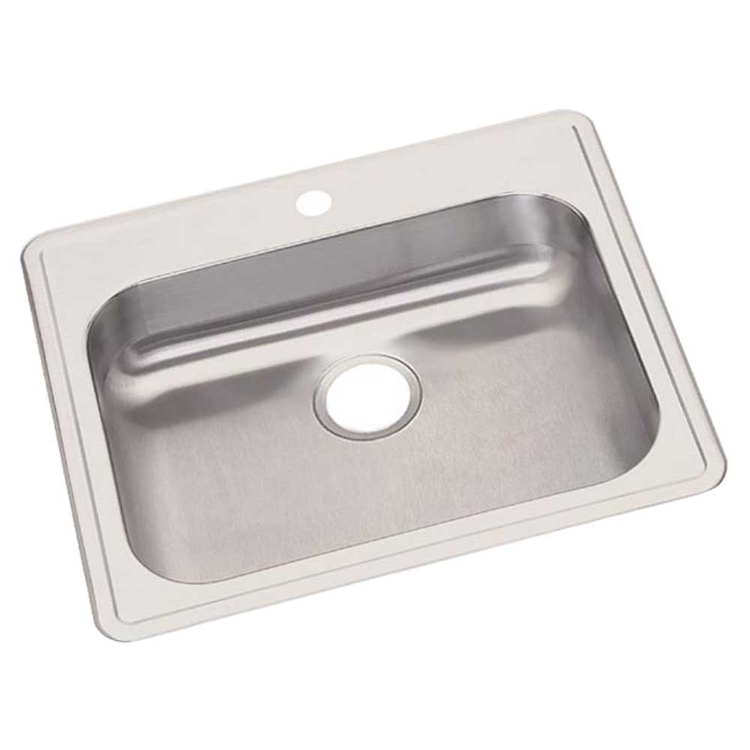 Elkay Ge125211 Dayton Single Bowl Top Mount Stainless Steel Sink