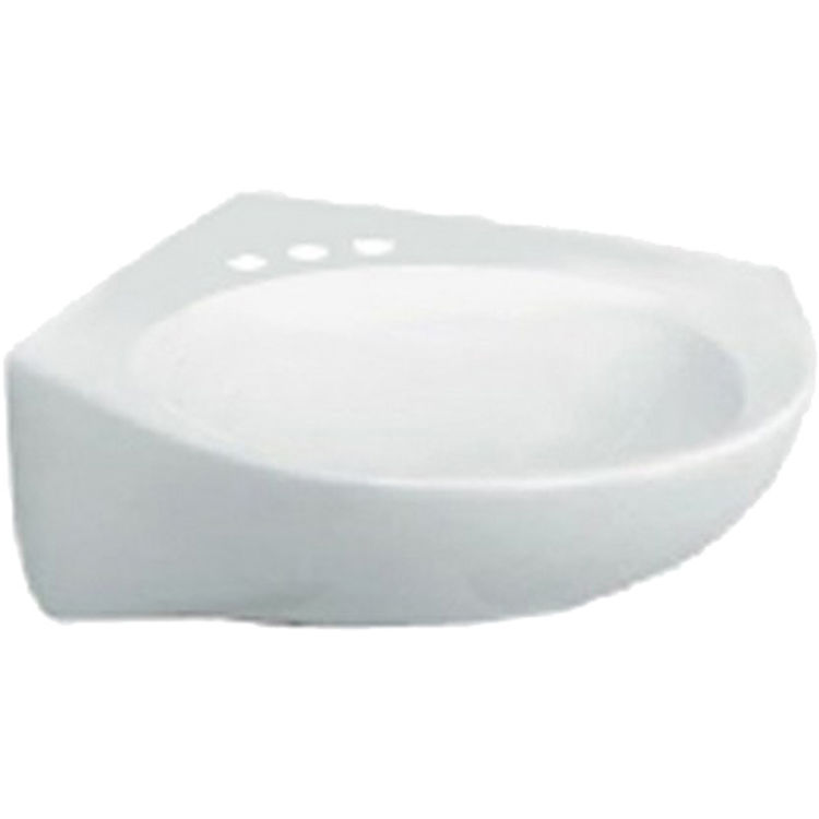American Standard 0611.004.020 Cornice Pedestal Sink, White