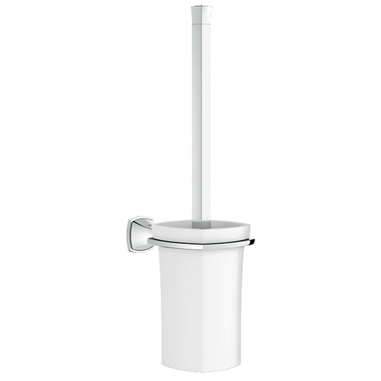 Grohe 40632000 GROHE 40632000 Grandera Toilet Brush Set, Starlight Chrome