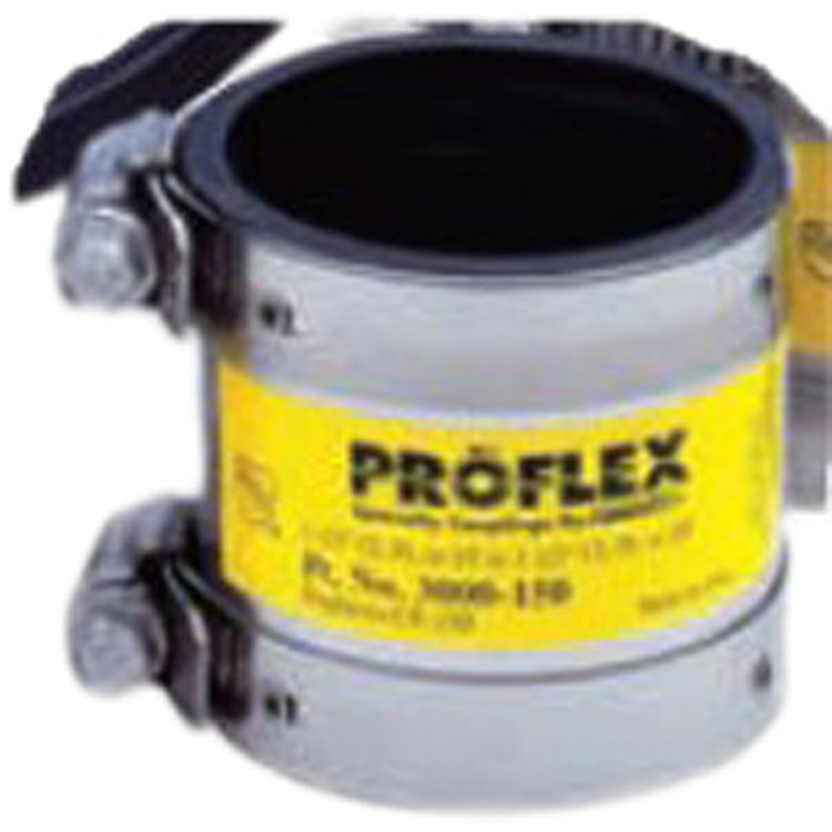 2 Cast Iron X 1-1/2 Pvc/Steel/Xhci Proflex Coupling Sold in packages of 24 Pkg Qty 24, 